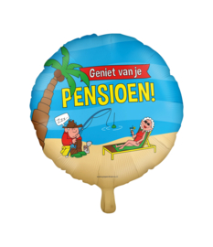 Folie Ballon Geniet van je Pensioen (leeg)