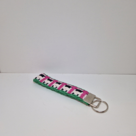 Schaapjes, roze/ groen