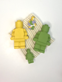 Deco poppetje Lego geel