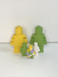Deco poppetje Lego geel