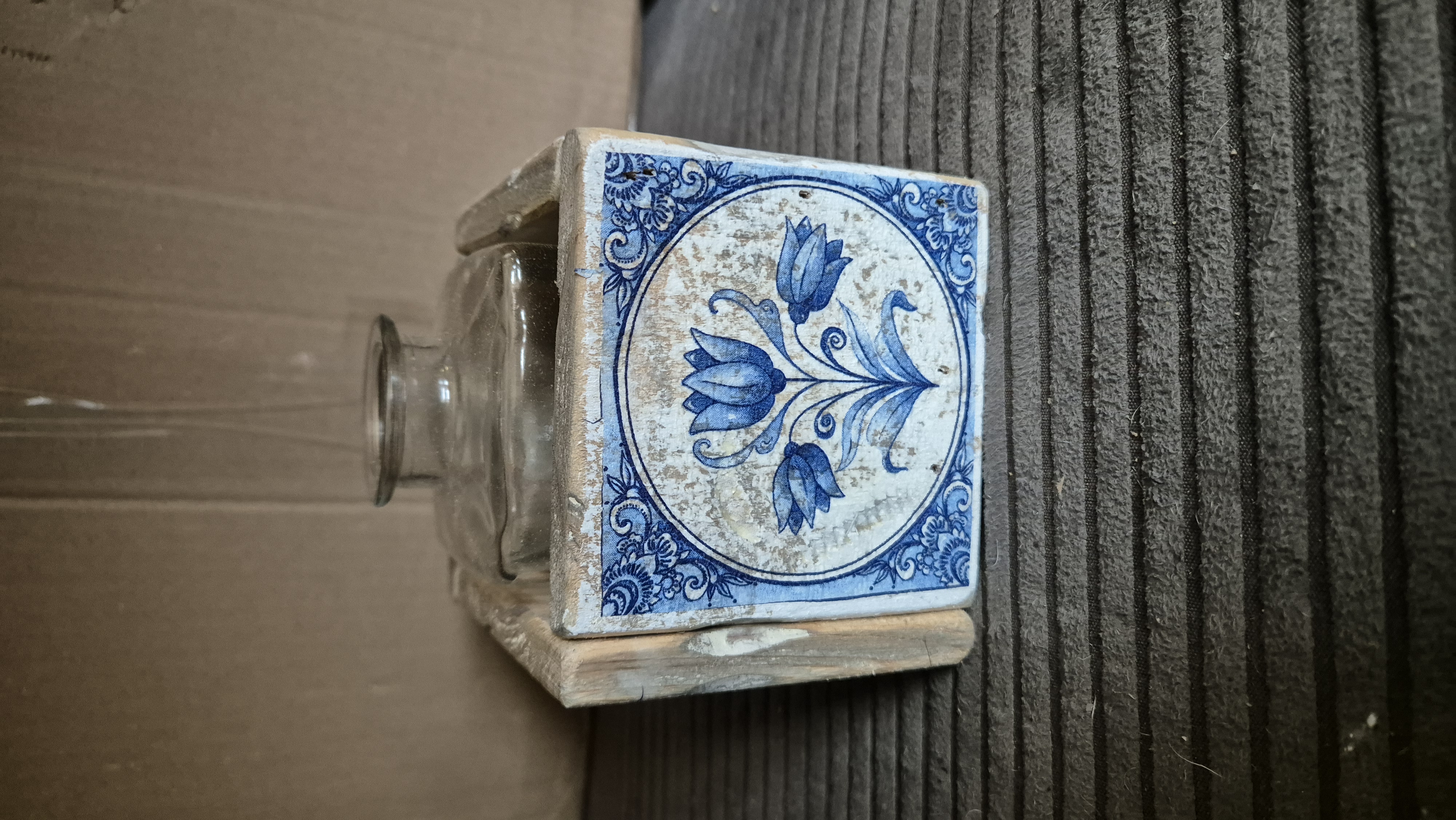 Vaasje delfts blauw