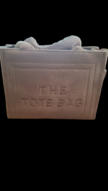 The Tote Bag beige velours large