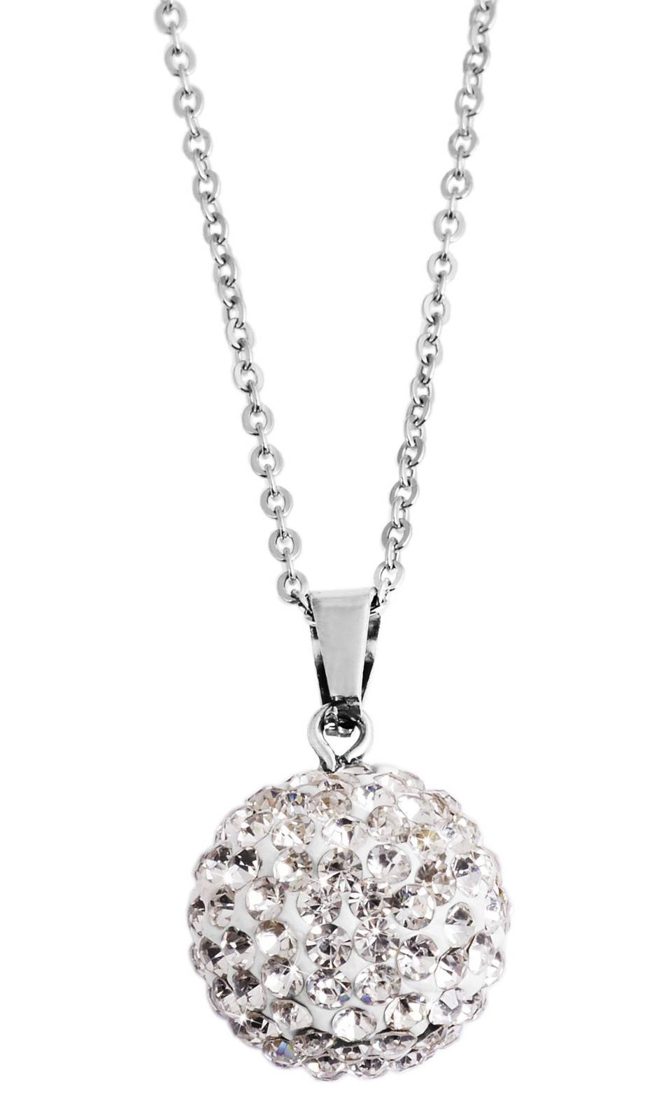 Akzent zilveren ketting met bal