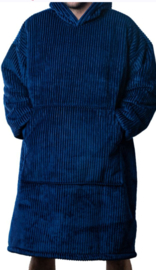 Snuggie ribstof xxl zwart