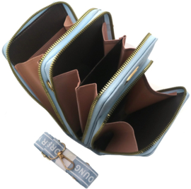 Telefoontas blauw 18x11x6.5cm