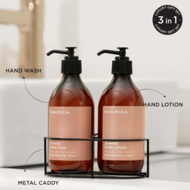 KIMIRICA PASSIONATE FRUIT HANDWASH &HANDLOTION 2x300ml CADDY