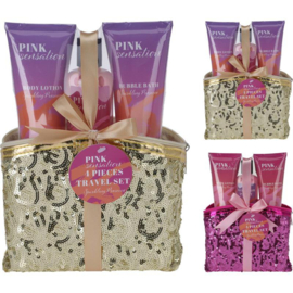 Bad geschenkset pailetten 4-delig
