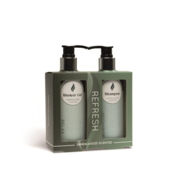 Refresh bad giftset met pompflessen