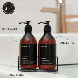 KIMIRICA BLOOMING GARDEN HANDWASH & HANDLOTION 2x300ml CADDY