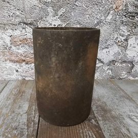 Lara vaas cilinder roest 10x14cm