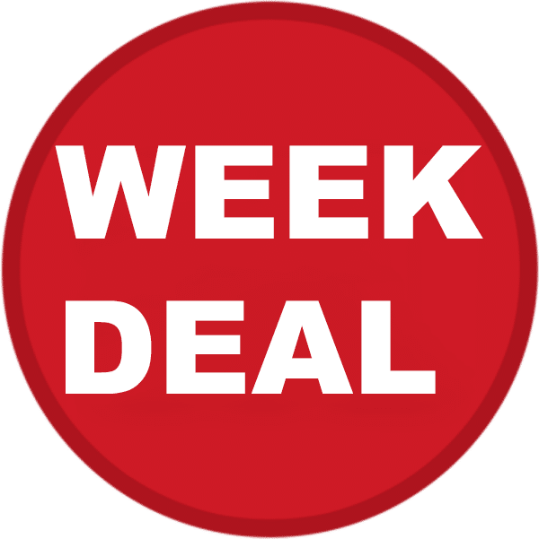 Iedere week is er een weekdeal, hieronder leest u welke deal er op dit moment is