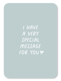 Very special message