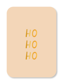 Minikaart Ho ho ho (met goudfolie)