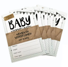 Baby invul-kaartjes 10 kaartjes per set