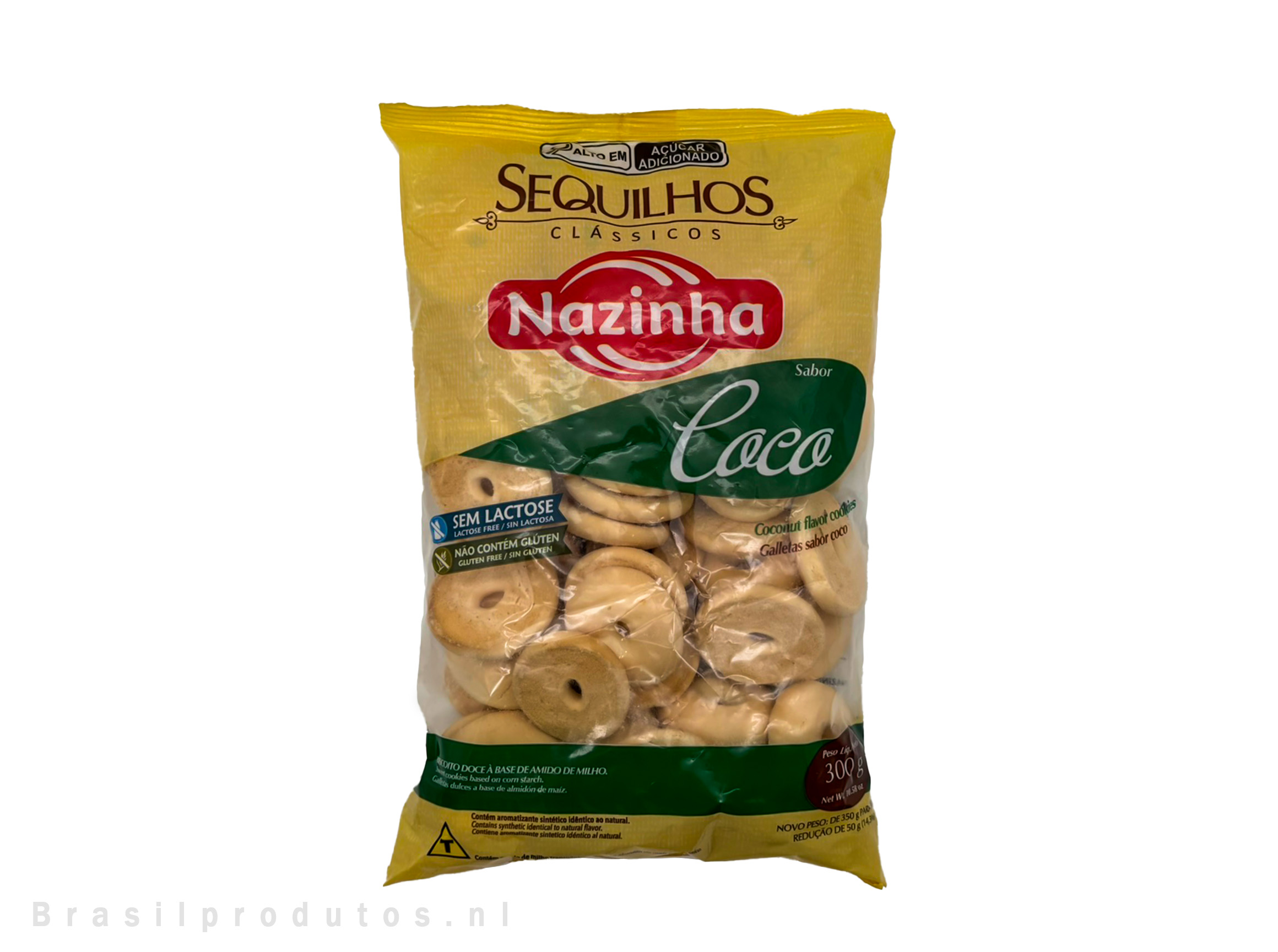 Sequilhos Sabor Coco, 350g
