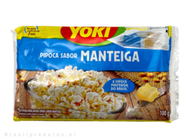 Yoki Milho De Pipoca Para Micro-Ondas Sabor Manteiga 100G