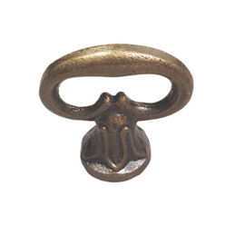 metalen deurknop ring/brons