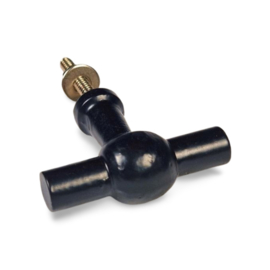 T-knop cross zwart small