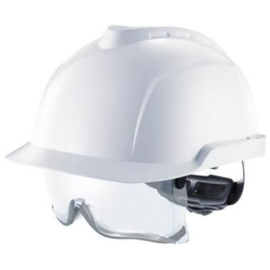 MSA V-Gard 930 Veiligheidshelm niet-geventileerd met geïntegreerde overzetbril