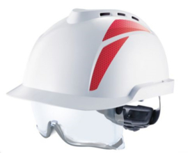 MSA V-Gard 930 Veiligheidshelm geventileerd met geïntegreerde overzetbril