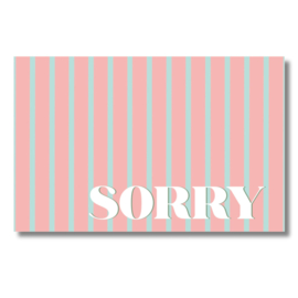Kadokaartje | sorry |10 stuks