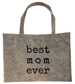 Vilten shopper 'Mommy bag'