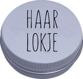 Haarlokdoosje strak | wit