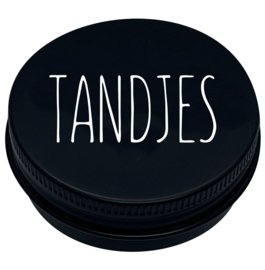 Tandendoosje strak | zwart