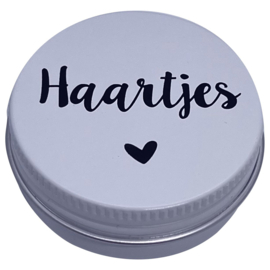 Haarlokdoosje hart | wit