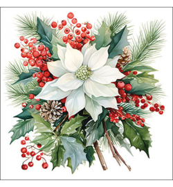 Poinsettia bouquet white nr.66