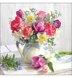 🌷 Decoupage servet – Voorjaarsboeket met tulpen 🌷