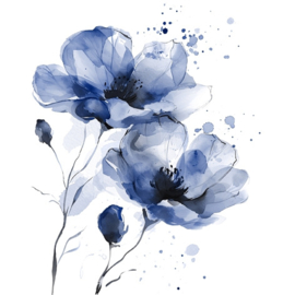 Fiori Delicati navy nr.1009