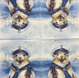 Servetten Captain Charlie  33x33cm