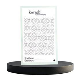 Kleingeld Spaaruitdaging - A5