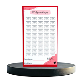 €10 Spaaruitdaging - A6