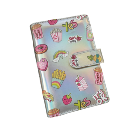 Kids Spaarmap - Cartoon Zilver - A6