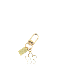 Witte bloem Hanger - Goud