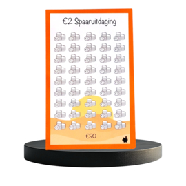 €2 Spaaruitdaging - A5