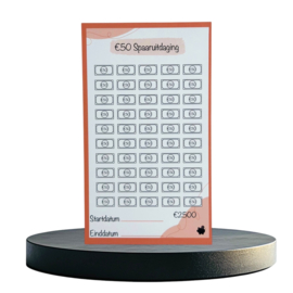 €50 Spaaruitdaging - A6