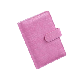 Spaarmap Croco - Roze - A6