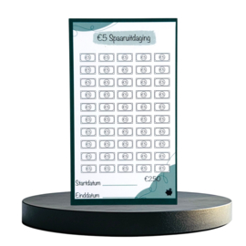 €5 Spaaruitdaging - A6
