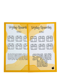 Vrijdag-Spaardag €150 2-zijdig - A6