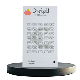 Briefgeld - €450 Spaaruitdaging - A6