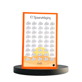 €1 Spaaruitdaging - A5