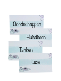 Luxe, Huisdieren, Boodschappen & Tanken - Dashboards - A7
