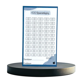 €20 Spaaruitdaging - A6