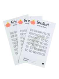 Briefgeld Bundel - €250, €450 & €650 Spaaruitdaging - A6