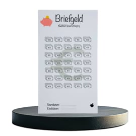 Briefgeld - €250 Spaaruitdaging - A6