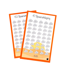 Bundel €1 & €2 Spaaruitdaging - A5