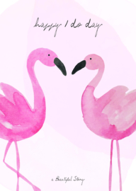 BS - Greeting Card Flamingos (GC0055)